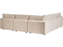 Divano angolare modulare 5 posti MESNALI Bouclé Beige Lato destro