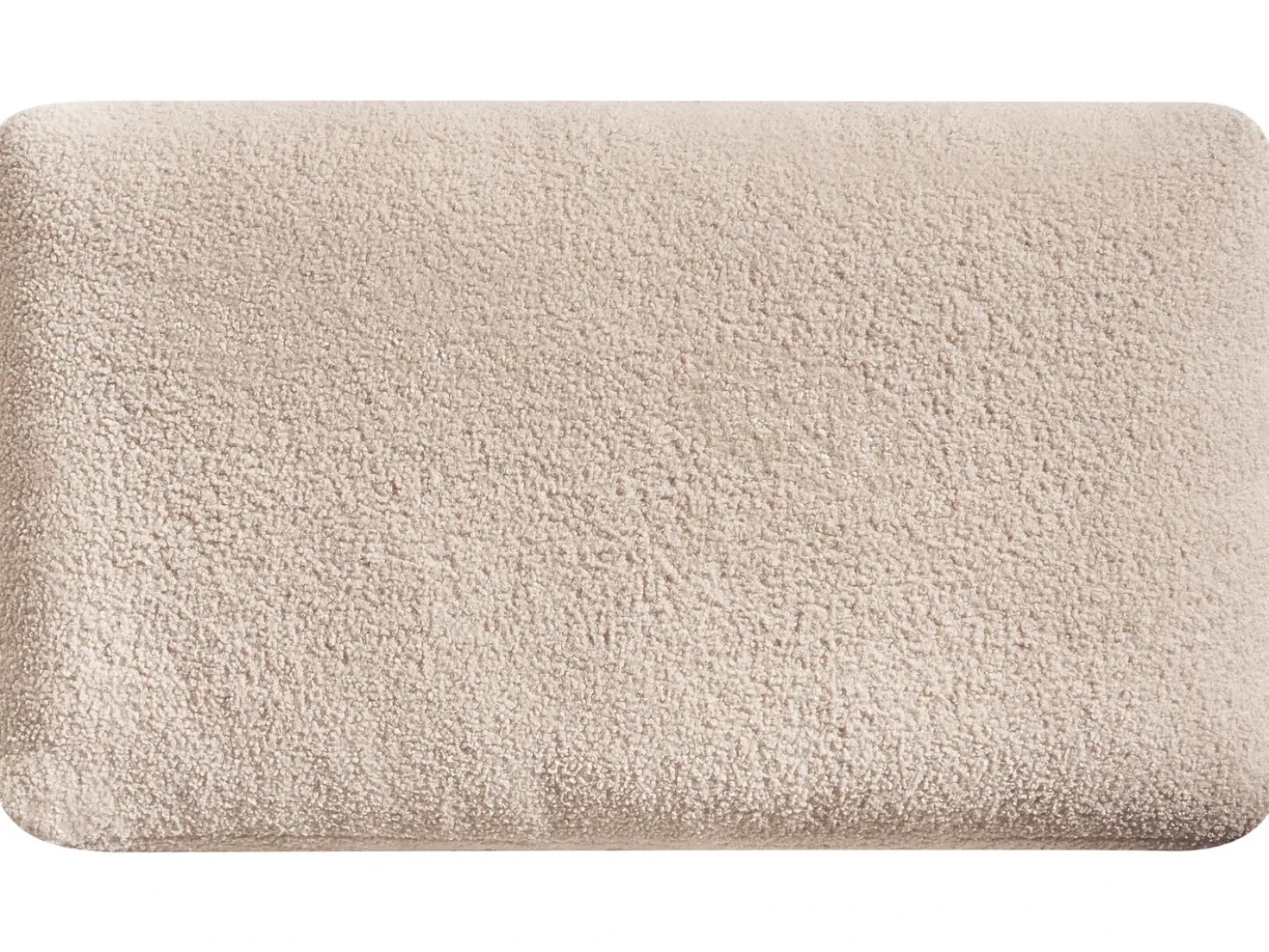 Divano angolare modulare 5 posti MESNALI Bouclé Beige Lato destro