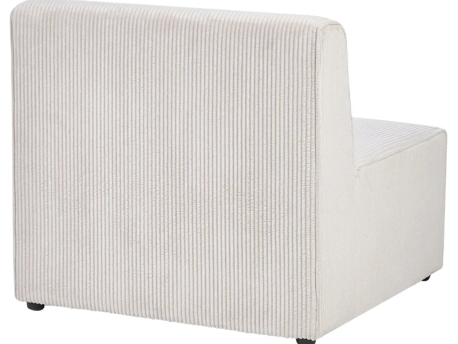 Divano angolare modulare 4 posti LEMVIG Velluto a coste Beige Lato destro