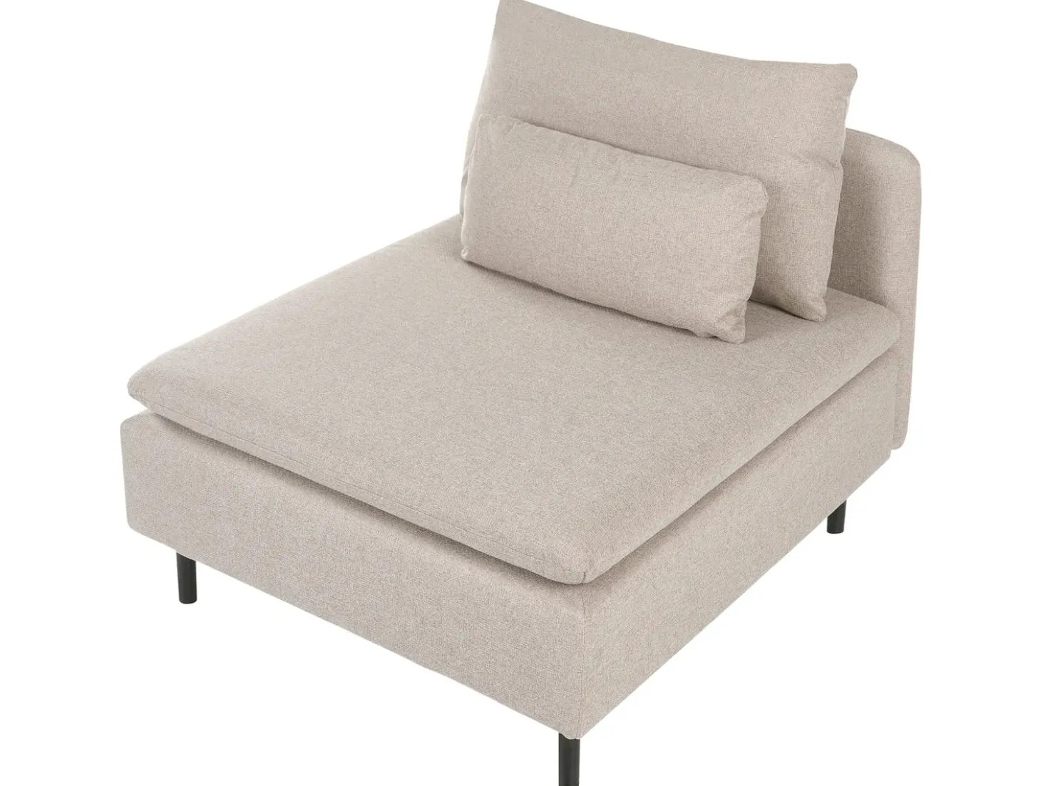 Divano angolare modulare 3 posti EGERIS Tessuto Beige Lato Sinistro