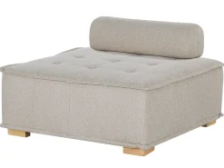 Outlet Beliani modulare 4 posti TIBRO Tessuto Beige chiaro Lato destro Beige Marrone