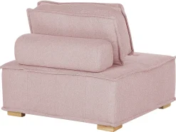 Clearance Beliani modulare 4 posti TIBRO Tessuto Rosa Lato destro Rosa Marrone