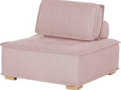 Clearance Beliani modulare 4 posti TIBRO Tessuto Rosa Lato destro Rosa Marrone