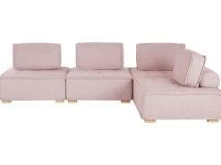 Clearance Beliani modulare 4 posti TIBRO Tessuto Rosa Lato destro Rosa Marrone