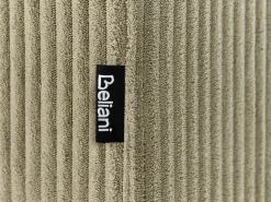 Outlet Beliani Divano angolare modulare 4 posti LEMVIG Velluto a coste con ottomana Lato Sinistro Verde