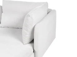 Hot Beliani Divano angolare modulare 3 posti EGERIS Tessuto Grigio chiaro Grigio Nero