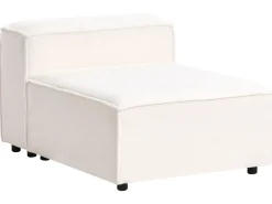 New Beliani Divano angolare modulare 4 posti ARDAL Bouclé Bianco sporco Lato Sinistro Bianco Nero