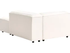 New Beliani Divano angolare modulare 4 posti ARDAL Bouclé Bianco sporco Lato Sinistro Bianco Nero