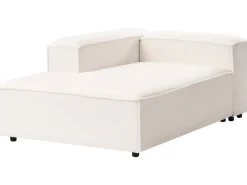Best Beliani Divano angolare modulare 4 posti ARDAL Bouclé Bianco sporco Lato destro Bianco Nero