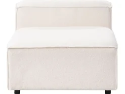 Hot Beliani Divano angolare modulare 5 posti ARDAL Bouclé Bianco sporco Bianco Nero