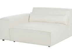 Outlet Beliani Divano angolare modulare 3 posti HELLNAR Bouclé sporco Bianco