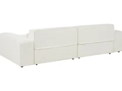 Outlet Beliani Divano angolare modulare 3 posti HELLNAR Bouclé sporco Bianco
