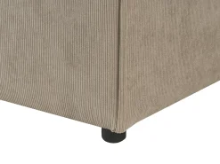 Discount Beliani Divano angolare modulare 4 posti ARDAL Velluto a coste Marrone chiaro Lato destro Marrone Nero