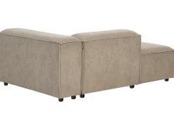 Discount Beliani Divano angolare modulare 4 posti ARDAL Velluto a coste Marrone chiaro Lato destro Marrone Nero