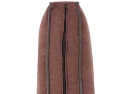 Discount Beliani Divano angolare 3 posti ALTAN Tessuto Bordeaux Lato Sinistro Rosso Grigio