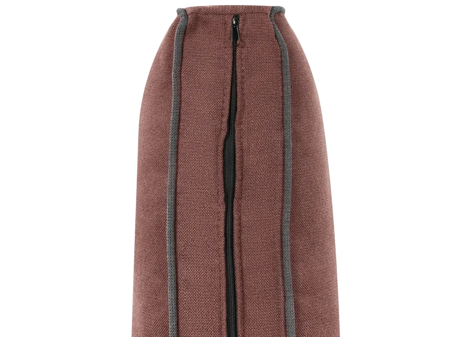Discount Beliani Divano angolare 3 posti ALTAN Tessuto Bordeaux Lato Sinistro Rosso Grigio