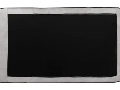 Clearance Beliani Divano angolare 3 posti ALTAN Velluto Grigio chiaro Grigio Nero