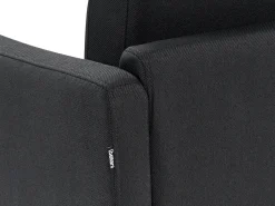 Outlet Beliani Divano angolare 2 posti BREDA Tessuto Nero