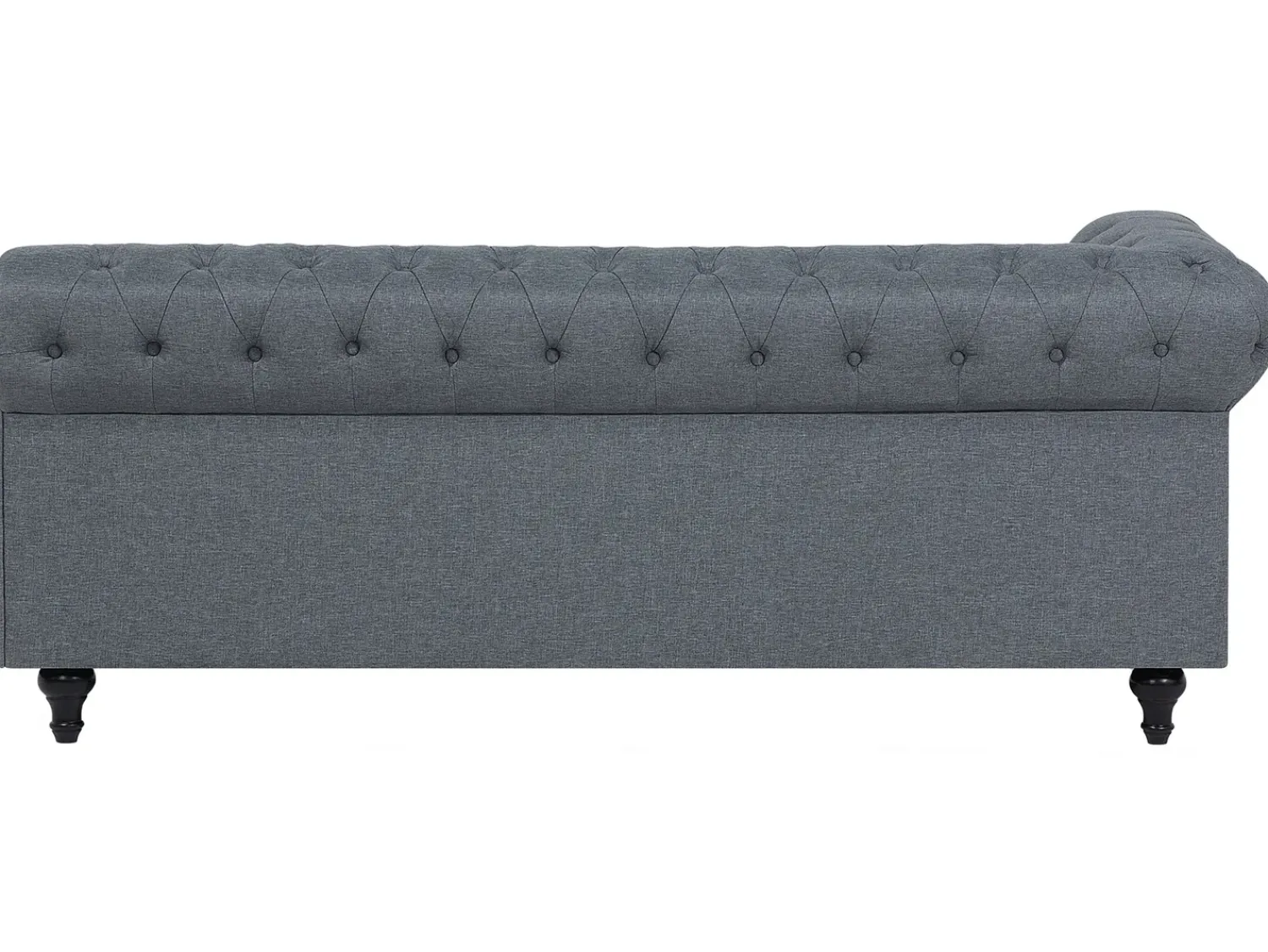Discount Beliani Divano angolare 6 posti CHESTERFIELD Tessuto Grigio Marrone Grigio