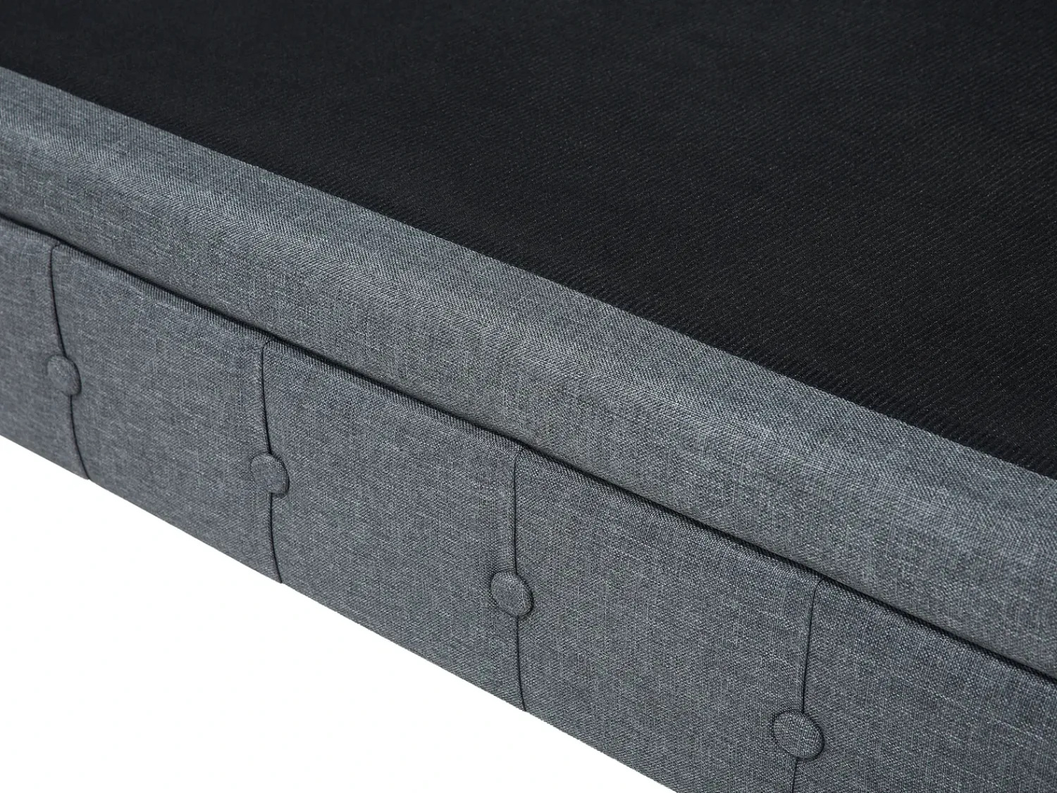 Discount Beliani Divano angolare 6 posti CHESTERFIELD Tessuto Grigio Marrone Grigio