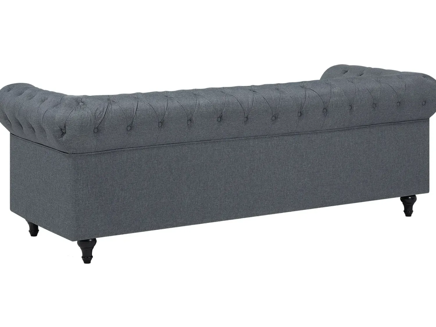 Discount Beliani Divano angolare 6 posti CHESTERFIELD Tessuto Grigio Marrone Grigio