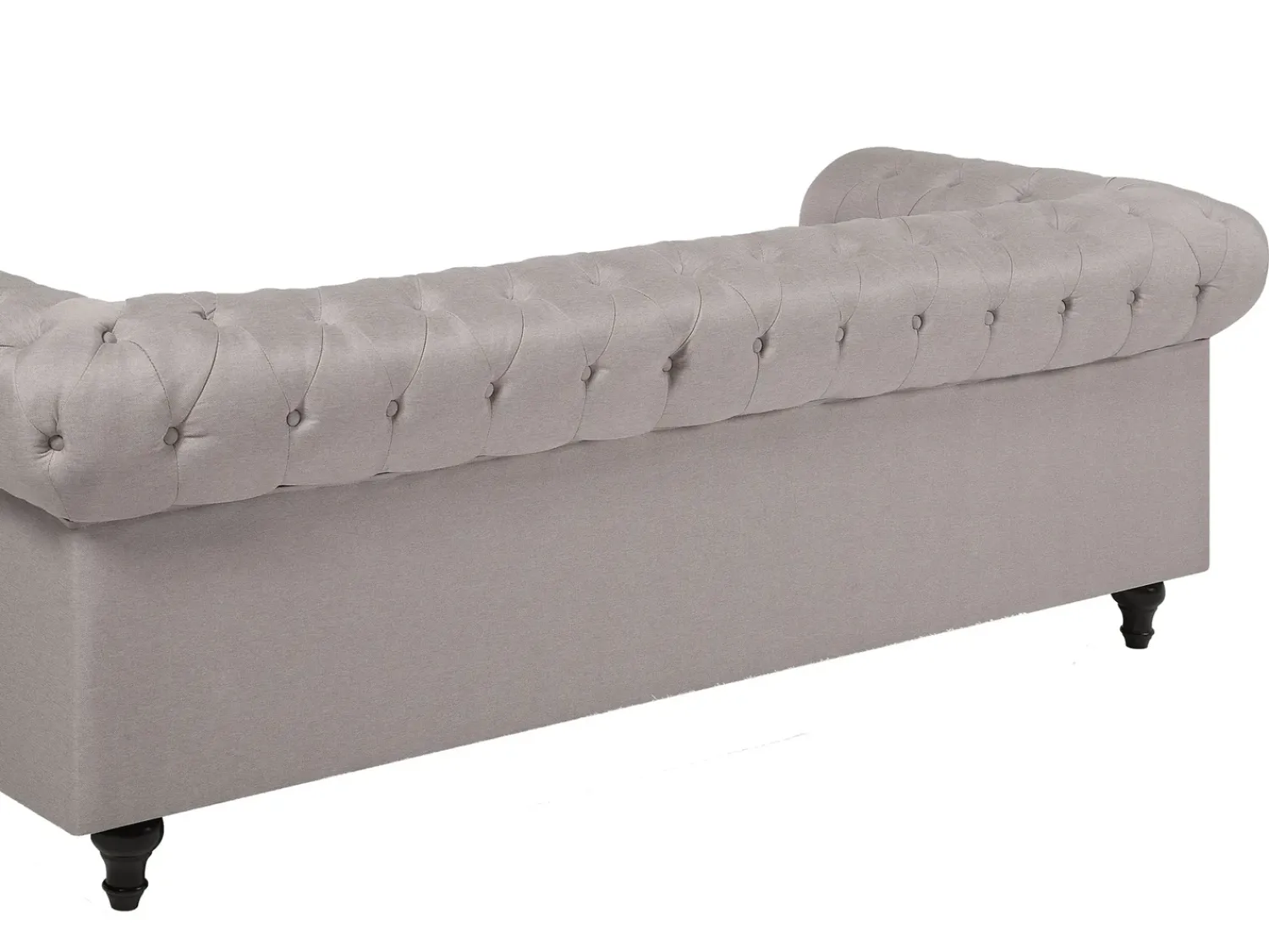 Online Beliani Divano angolare 6 posti CHESTERFIELD Tessuto Beige Lato destro Beige Marrone