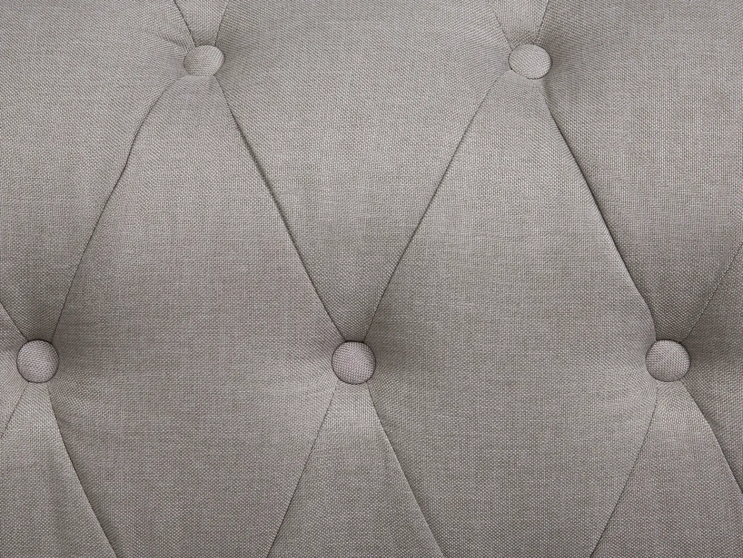 Online Beliani Divano angolare 6 posti CHESTERFIELD Tessuto Beige Lato destro Beige Marrone