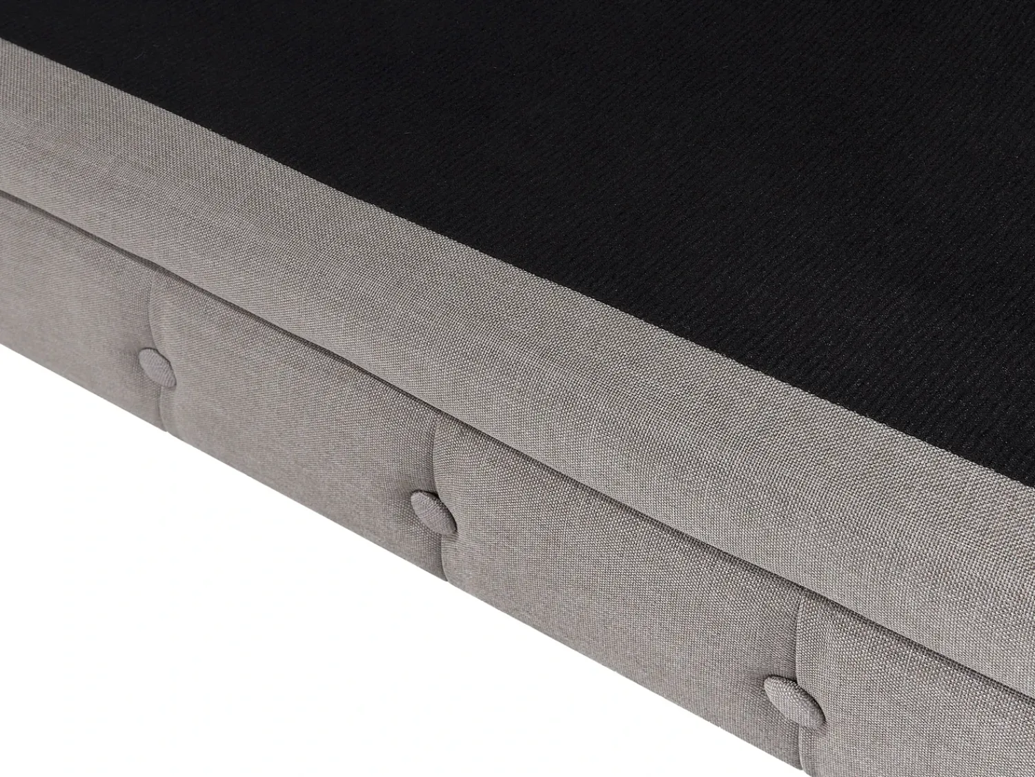 Online Beliani Divano angolare 6 posti CHESTERFIELD Tessuto Beige Lato destro Beige Marrone
