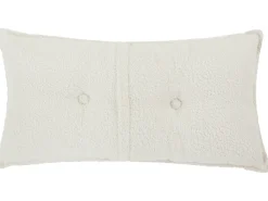 Clearance Beliani Divano angolare 3 posti DOLVA Bouclé Bianco sporco Lato Sinistro Bianco Nero