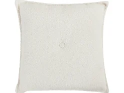 Clearance Beliani Divano angolare 3 posti DOLVA Bouclé Bianco sporco Lato Sinistro Bianco Nero