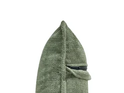Clearance Beliani Divano angolare 3 posti DOLVA Ciniglia Verde scuro Verde Nero