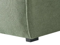 Clearance Beliani Divano angolare 3 posti DOLVA Ciniglia Verde scuro Verde Nero