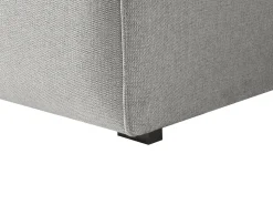 Outlet Beliani Divano angolare 3 posti DOLVA Tessuto Grigio chiaro Grigio Nero
