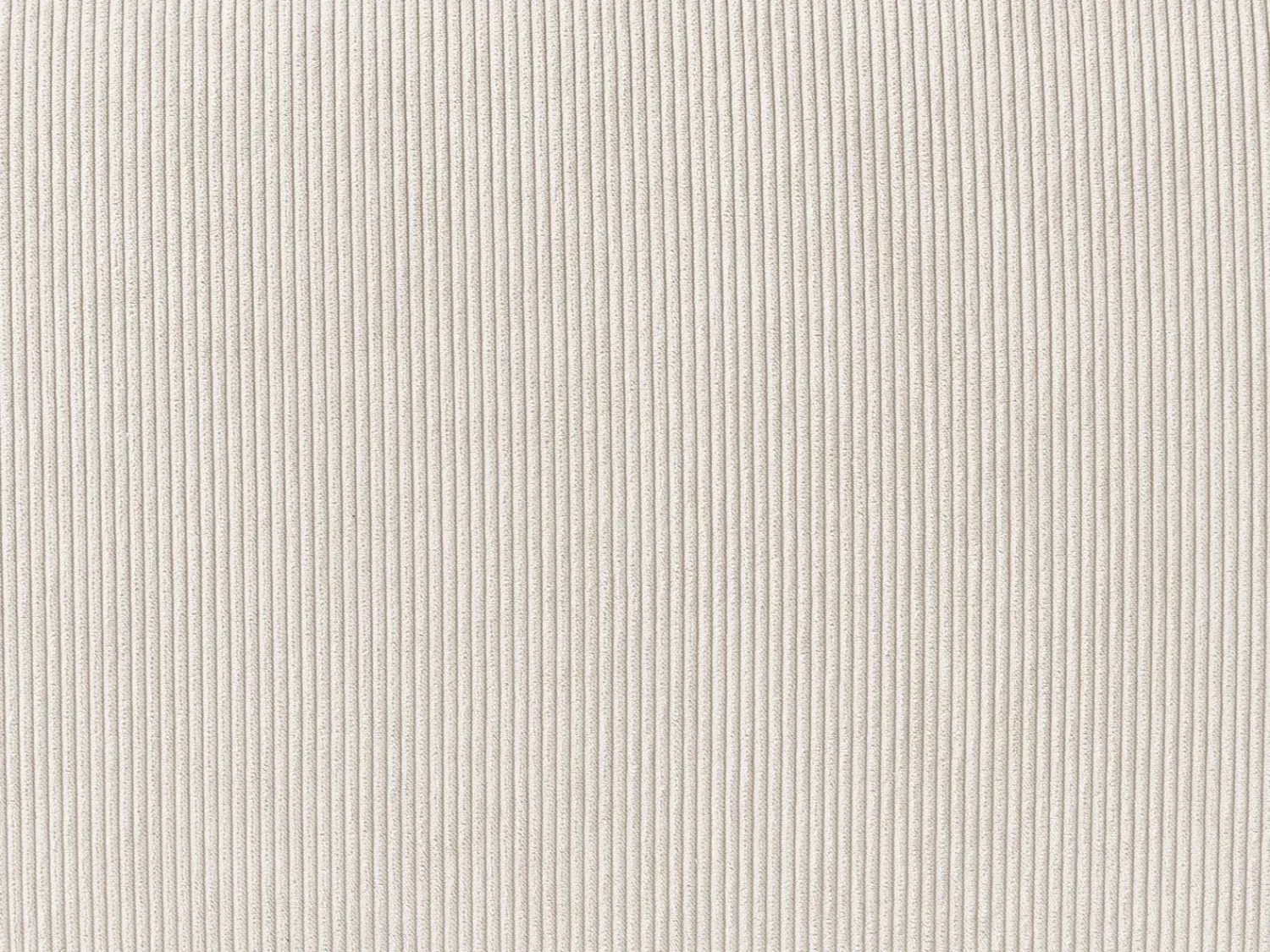 Clearance Beliani Divano angolare 3 posti DOLVA Velluto a coste Bianco sporco Bianco Nero