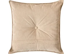 Discount Beliani Divano angolare 3 posti DOLVA Velluto a coste Beige Beige Nero