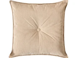 Discount Beliani Divano angolare 3 posti DOLVA Velluto a coste Beige Beige Nero