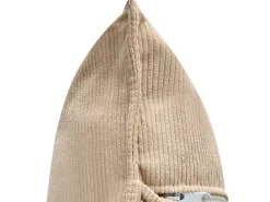 Discount Beliani Divano angolare 3 posti DOLVA Velluto a coste Beige Beige Nero