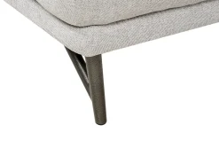 Discount Beliani Divano angolare 3 posti ELGA Lino Grigio chiaro Grigio Nero