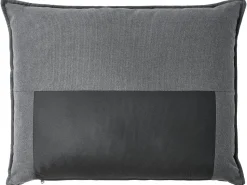 Outlet Beliani Divano angolare 3 posti ELVENES Tessuto Grigio scuro Marrone Grigio