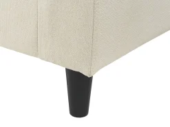 Online Beliani Divano angolare 3 posti ELVENES Tessuto Beige chiaro Beige Nero