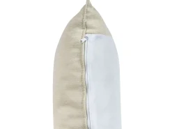 New Beliani Divano angolare 3 posti ELVENES Tessuto Beige chiaro Beige Nero
