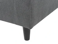Outlet Beliani Divano angolare 3 posti ELVENES Tessuto Grigio scuro Marrone Grigio