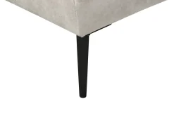 Best Beliani Divano angolare 3 posti FLAM Velluto Grigio Grigio Nero