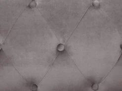 Beliani Divano angolare 3 posti FLEN Velluto Grigio Argento Grigio