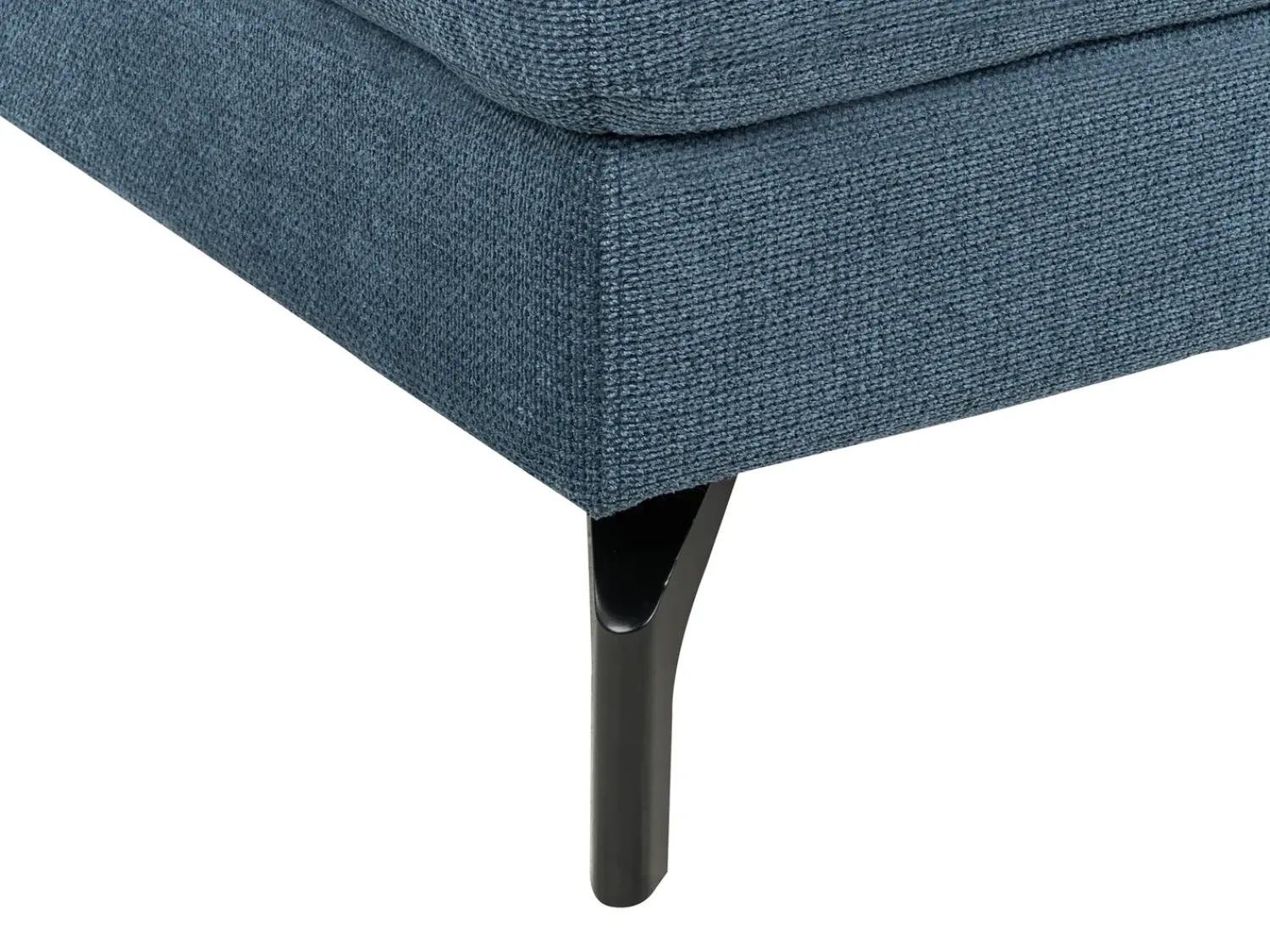 Sale Beliani Divano angolare 4 posti GLOSLI Ciniglia Blu Lato destro Blu Nero