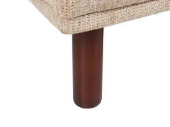 Divano angolare 3 posti HOLT Tessuto Beige con ottomana Lato Sinistro