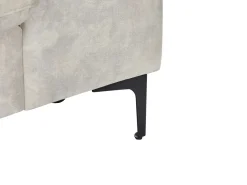 Divano angolare 4 posti KIRUNA Velluto Beige chiaro Lato destro