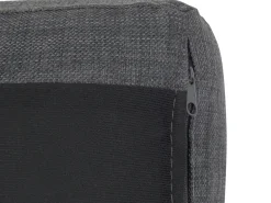 Clearance Beliani Divano angolare 4 posti KIRUNA Tessuto Grigio scuro Lato destro Argento Grigio
