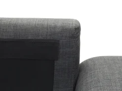 Clearance Beliani Divano angolare 4 posti KIRUNA Tessuto Grigio scuro Lato destro Argento Grigio