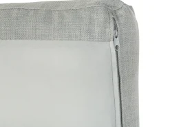 Outlet Beliani Divano angolare 4 posti KIRUNA Tessuto Grigio chiaro Lato destro Argento Grigio